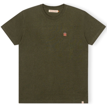 Textiel Heren T-shirts & Polo’s Revolution T-Shirt Regular 1340 WES - Army/Melange Groen