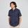 Textiel Heren Overhemden lange mouwen Oxbow Overhemd met korte mouwen in microprint CHAVES Blauw
