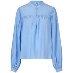 Textiel Dames Tops / Blousjes Mbym Lichtblauwe blouse Keli Blauw