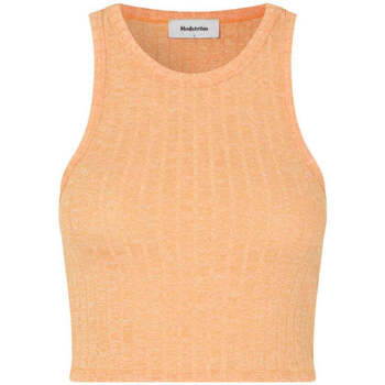 Textiel Dames T-shirts korte mouwen Modström Oranje crop top Desmond Oranje