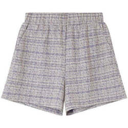 Textiel Dames Broeken / Pantalons Grace & Mila Paarse tweed short Ivan Violet
