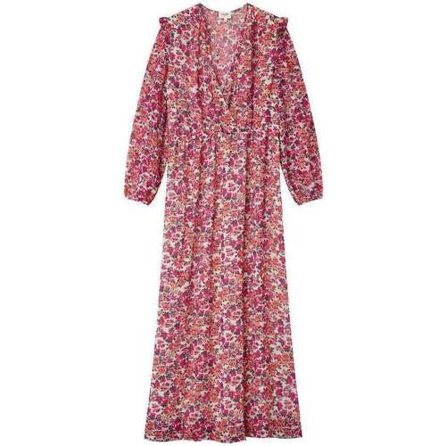 Textiel Dames Jurken Grace & Mila Rode bloemenprint maxi-jurk Geraldine Rood