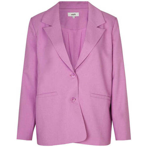Textiel Dames Jasjes / Blazers Mbym Roze gemêleerde blazer Adison Roze