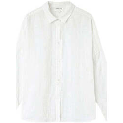 Textiel Dames Tops / Blousjes Grace & Mila Witte blouse met geborduurde details Jenny Wit