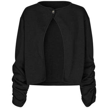 Textiel Dames Truien Mbym Zwarte jersey vest top Topaz Zwart