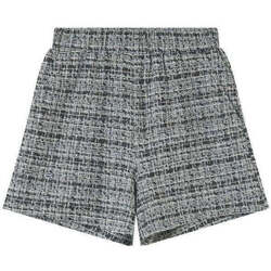 Textiel Dames Broeken / Pantalons Grace & Mila Zwarte tweed short Ivan Zwart