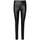 Textiel Dames Broeken / Pantalons Mbym Zwarte vegan leather legging Body Zwart