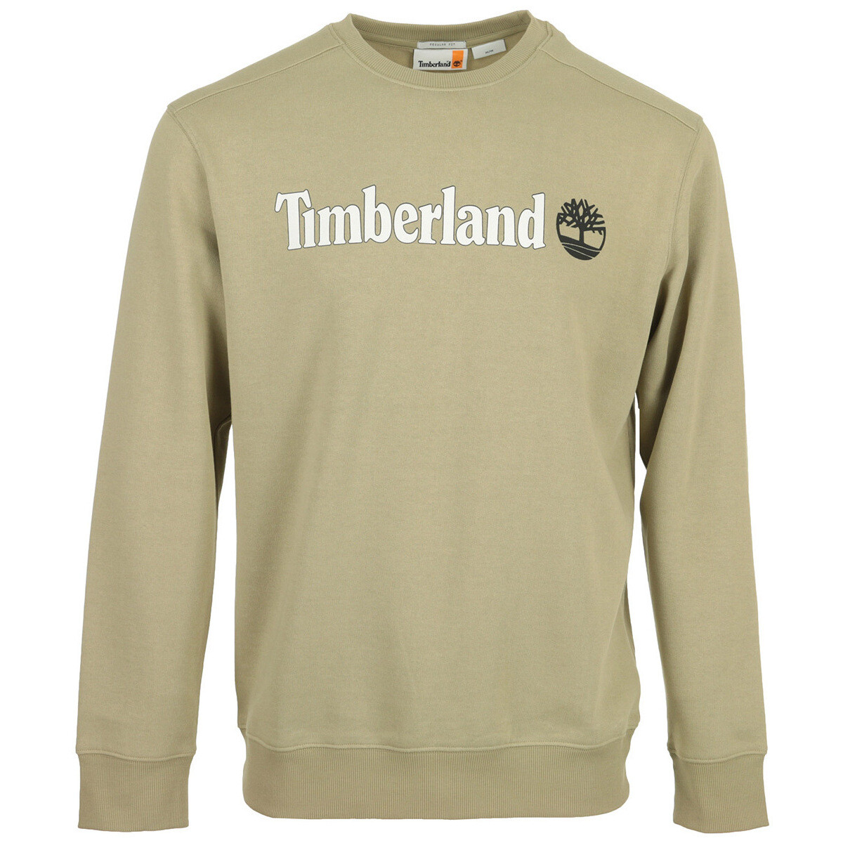 Textiel Heren Truien Timberland Linear Logo Crew Neck Beige