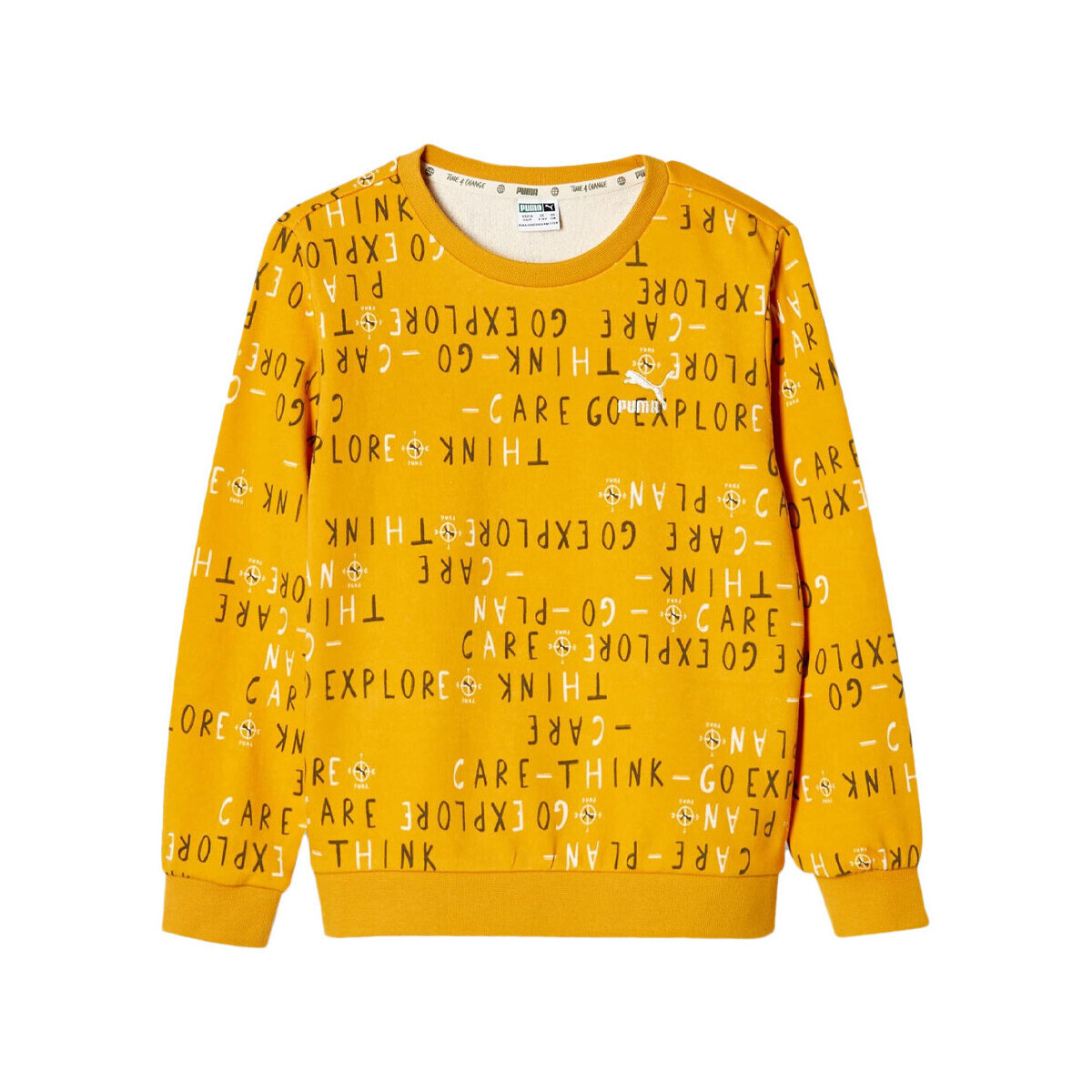 Textiel Jongens Sweaters / Sweatshirts Puma  Geel