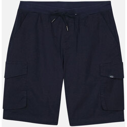 Textiel Heren Korte broeken / Bermuda's Oxbow Cargoshort met elastische tailleband OTIKO Blauw
