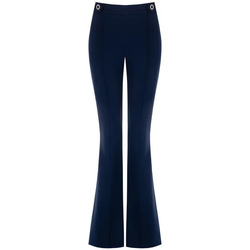 Textiel Dames Broeken / Pantalons Rinascimento CFC0117930003 Donkerblauw