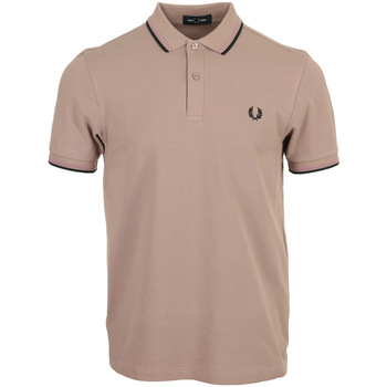 Textiel Heren T-shirts & Polo’s Fred Perry Twin Tipped Shirt Roze