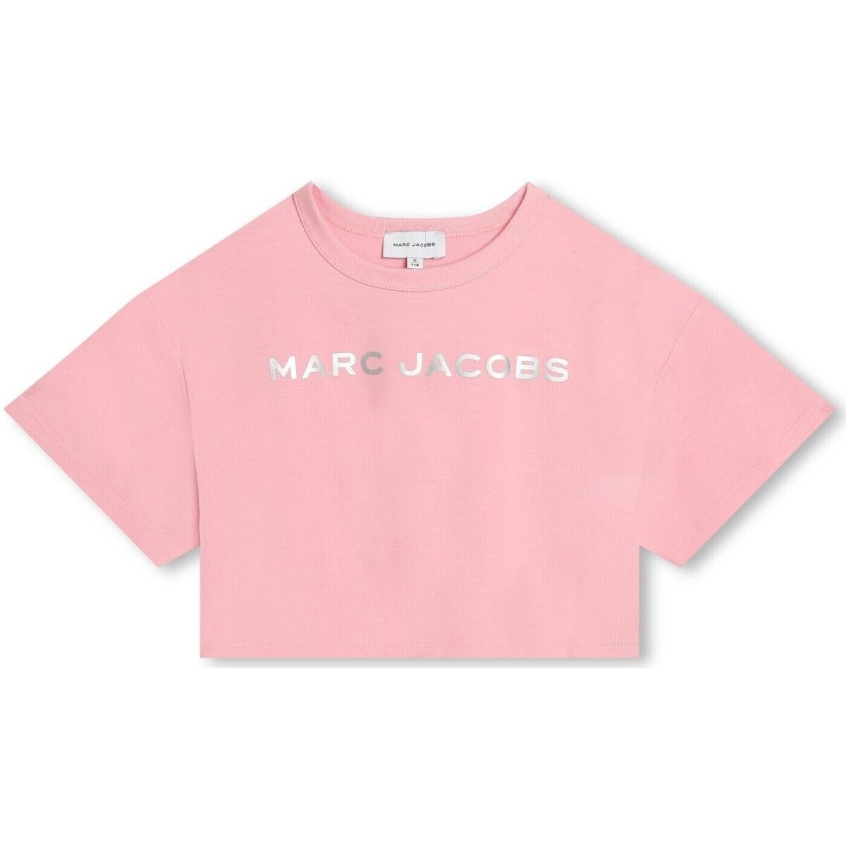 Textiel Meisjes T-shirts korte mouwen Marc Jacobs W60168 Roze