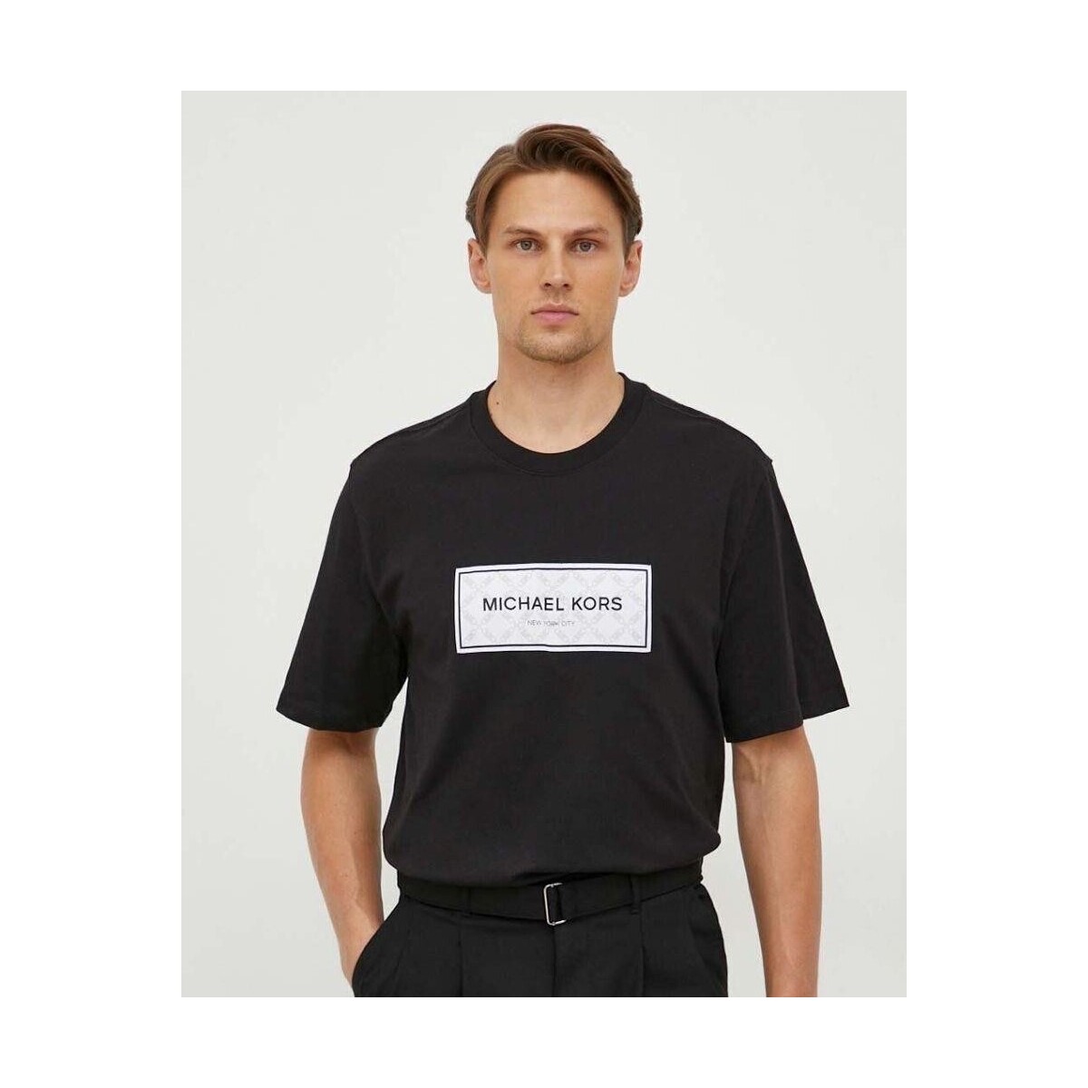 Textiel Heren T-shirts korte mouwen MICHAEL Michael Kors CH351RG1V2 Zwart
