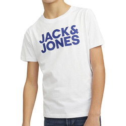 Textiel Jongens T-shirts & Polo’s Jack & Jones  Wit