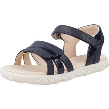 Schoenen Meisjes Sandalen / Open schoenen Geox J SANDAL HAITI GIRL Blauw
