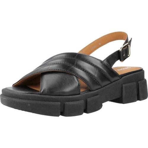 Schoenen Dames Sandalen / Open schoenen Geox D LISBONA Zwart