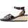 Schoenen Dames Sandalen / Open schoenen Geox D ISCHIA CORDA Zwart