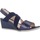 Schoenen Dames Sandalen / Open schoenen Stonefly SWEET III 10 LAMINATED LTH Blauw