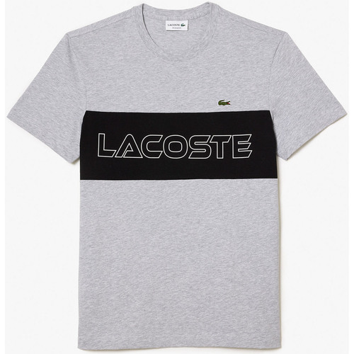 Textiel Heren T-shirts & Polo’s Lacoste Colorblock t-shirt Zwart