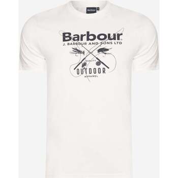 Textiel Heren T-shirts & Polo’s Barbour Fly tee Wit