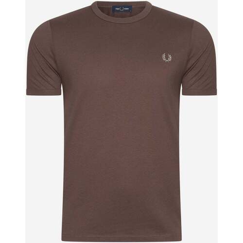 Textiel Heren T-shirts & Polo’s Fred Perry Ringer t-shirt Grijs