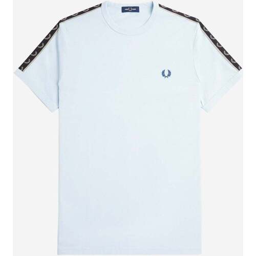 Textiel Heren T-shirts & Polo’s Fred Perry Contrast tape ringer t-shirt Grijs