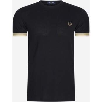 Fred Perry T-shirt Striped cuff t-shirt