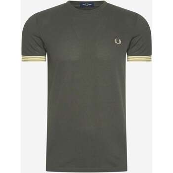 Fred Perry T-shirt Striped cuff t-shirt