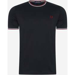 Textiel Heren T-shirts & Polo’s Fred Perry Twin tipped t-shirt Wit