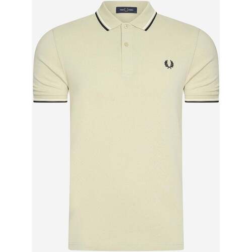 Textiel Heren T-shirts & Polo’s Fred Perry Twin tipped  shirt Zwart