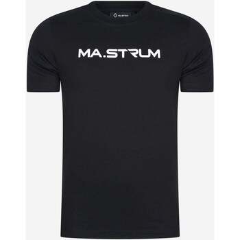 Textiel Heren T-shirts & Polo’s Ma.strum chest print tee Zwart