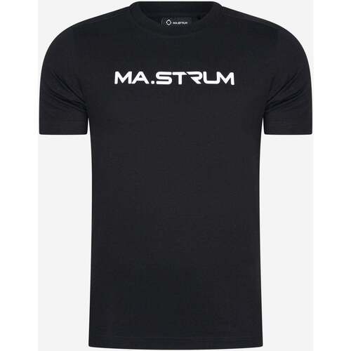 Textiel Heren T-shirts & Polo’s Ma.strum chest print tee Zwart