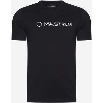 Textiel Heren T-shirts & Polo’s Ma.strum Cracked logo tee Zwart