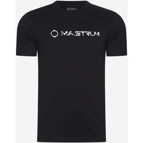Textiel Heren T-shirts & Polo’s Ma.strum Cracked logo tee Zwart