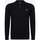 Textiel Heren Polo's lange mouwen Lyle & Scott Long sleeve knitted polo shirt Zwart