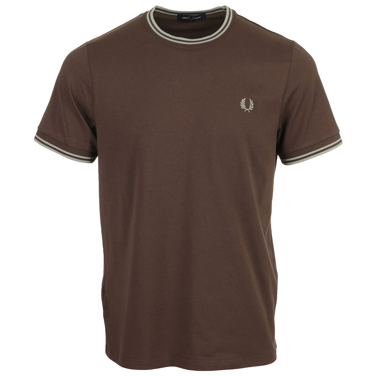 Textiel Heren T-shirts korte mouwen Fred Perry Twin Tipped Bruin