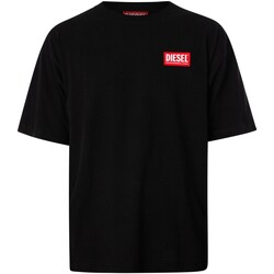 Textiel Heren T-shirts korte mouwen Diesel Nlabel T-shirt Zwart