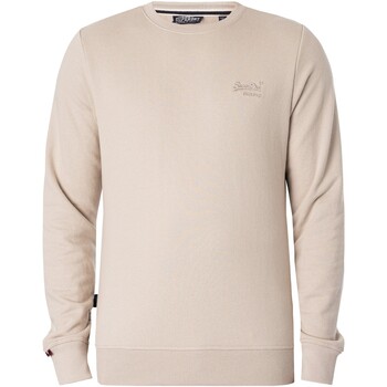 Textiel Heren Sweaters / Sweatshirts Superdry Essentieel logo-sweatshirt Beige