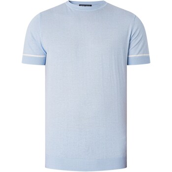 Textiel Heren T-shirts korte mouwen Antony Morato Malibu gebreid T-shirt Blauw