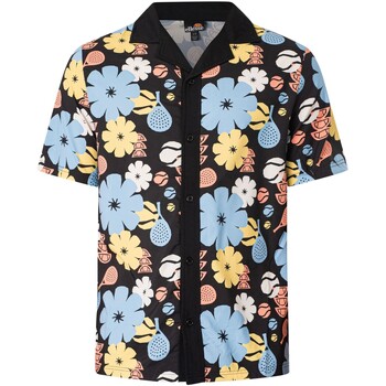 Textiel Heren Overhemden korte mouwen Ellesse Shirt met korte mouwen en Lumi-patroon Multicolour