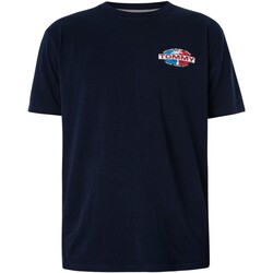 Textiel Heren T-shirts korte mouwen Tommy Jeans Normaal Boardsports Palm T-shirt Blauw