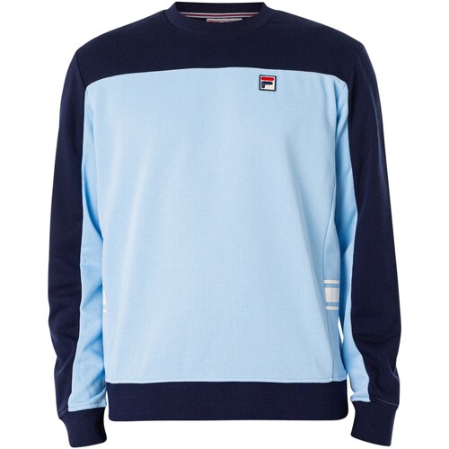 Textiel Heren Sweaters / Sweatshirts Fila Mat kleurblok sweatshirt Blauw