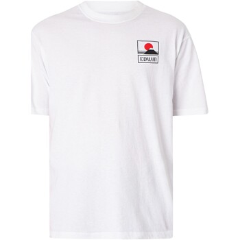 Edwin T-shirt Korte Mouw Zonsondergang op Mount Fuji T-shirt