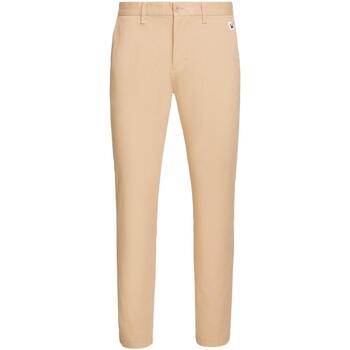 Textiel Heren Broeken / Pantalons Tommy Jeans  Beige