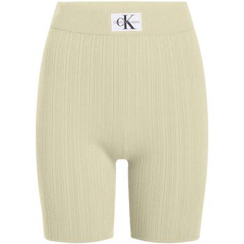 Textiel Dames Korte broeken / Bermuda's Calvin Klein Jeans  Groen