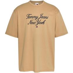 Textiel Heren T-shirts korte mouwen Tommy Jeans  Bruin