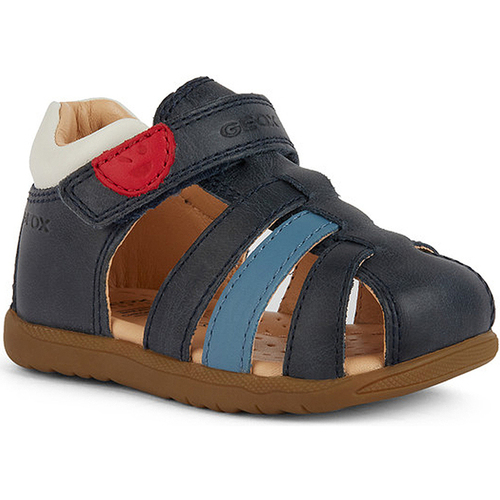 Schoenen Jongens Sandalen / Open schoenen Geox MACCHIA EERSTE STAP SANDAAL B254VA Blauw