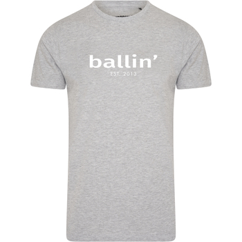 Textiel Heren T-shirts korte mouwen Ballin Est. 2013 Tapered Fit Shirt Grijs