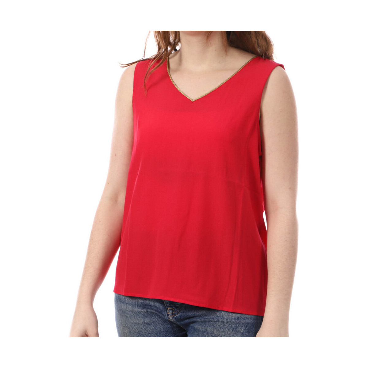 Textiel Dames Mouwloze tops Only  Rood